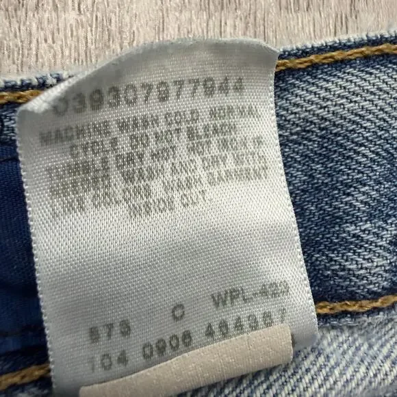 Vintage Levis 527 Low Boot Cut Jeans Men's 34x30 Blue Faded Cowboy Western y2k - Picture 8 of 16